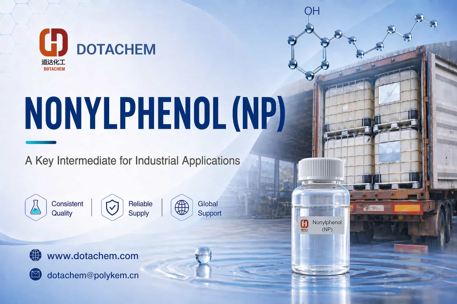 Dotachem Nonylphenol (NP): pagrindinis tarpinis produktas pramoniniam naudojimui