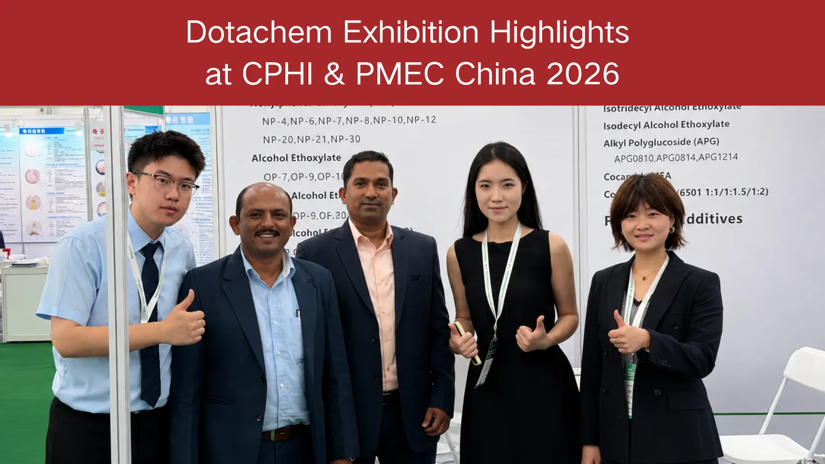 „Dotachem“ parodos akcentai CPHI ir PMEC China 2026: produktų poreikiai ir rinkos atsiliepimai