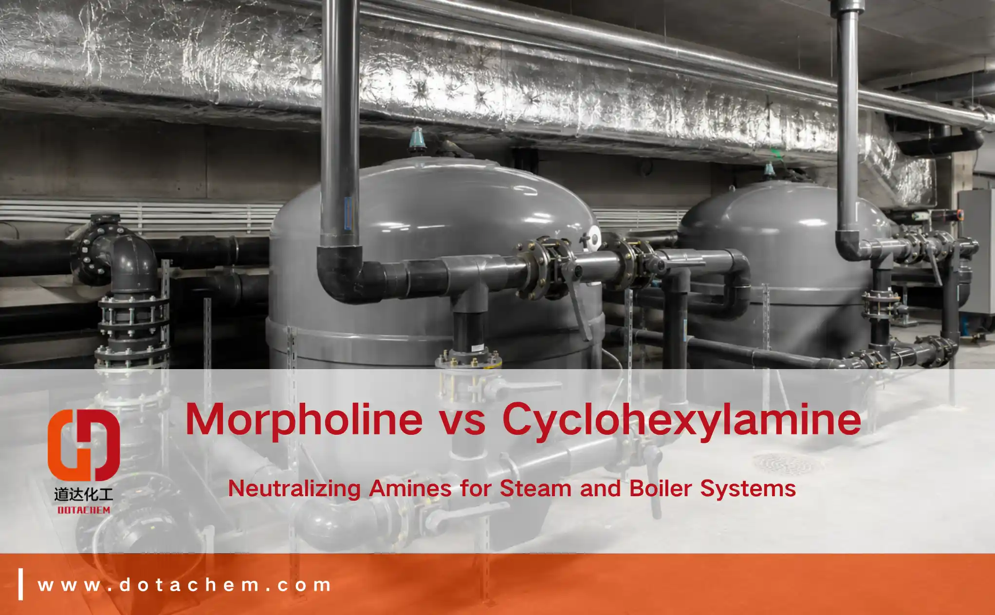 Morfolinas vs cikloheksilaminas: neutralizuojantys aminai garų ir katilų sistemoms